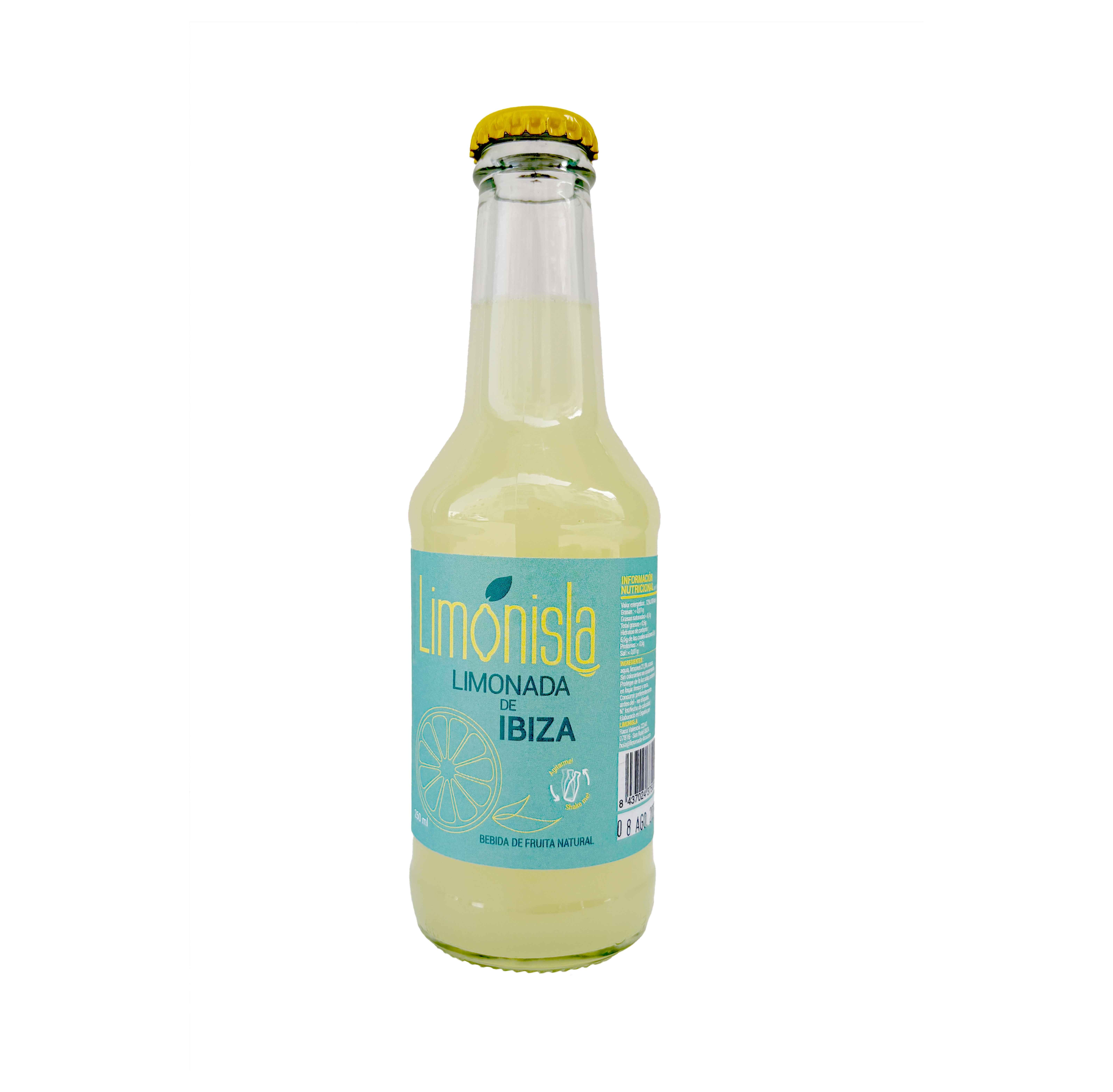 LIMONL 250ML Limonisla Citroenlimonade Ibiza 100% naturel - 24X250ML pOntdek strongLimonisla/strong, de verkwikkende ambachtelijke limonade uit het hart van Ibiza. Met zorg bereid van handgeperste citroenen &ndash; inclusief pulp, schil en pit &ndash; en verrijkt met een vleugje suiker voor een perfecte balans. Het resultaat is een frisse, pure dorstlesser die de zonnige energie en mediterrane sfeer van het eiland in elk glas vangt. Limonisla is niet zomaar een drankje, maar een authentieke smaakbeleving die je meteen doet denken aan de eenvoud en puurheid van het eiland./p LIMONL 250 ML